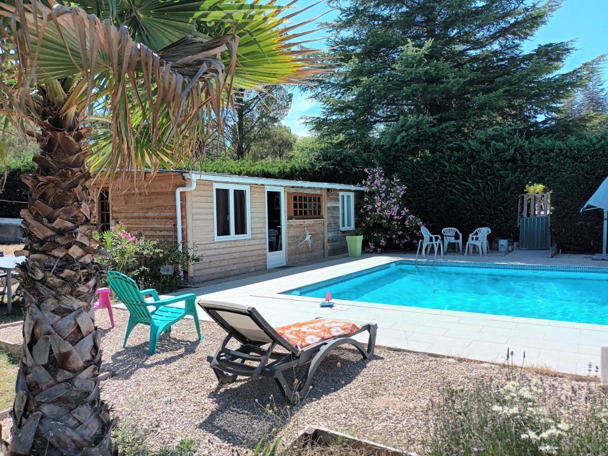 Chalet Banane Devant Piscine, A 6Km Du Festival De Piano De La Roque D'Antheron Rognes Exterior foto