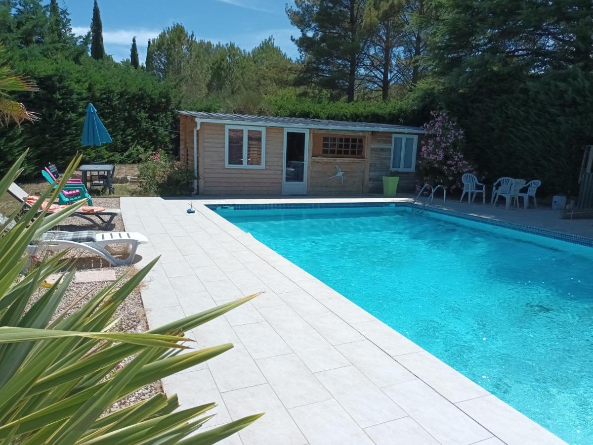 Chalet Banane Devant Piscine, A 6Km Du Festival De Piano De La Roque D'Antheron Rognes Exterior foto