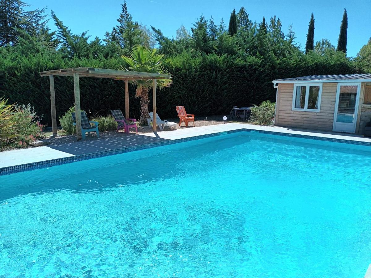 Chalet Banane Devant Piscine, A 6Km Du Festival De Piano De La Roque D'Antheron Rognes Exterior foto